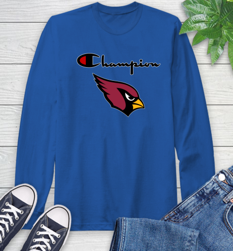 NFL Football Arizona Cardinals Champion Shirt Long Sleeve T-Shirt 7