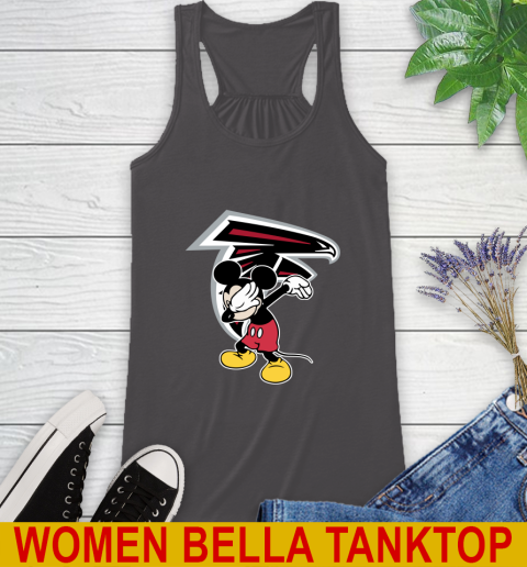Atlanta Falcons NFL Football Dabbing Mickey Disney Sports Racerback Tank 12