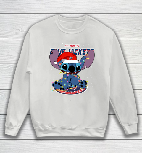 Columbus Blue Jackets NHL Hockey noel stitch Christmas Sweatshirt 3