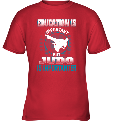Education Is Important But Judo Is Importanter Youth T-Shirt 5