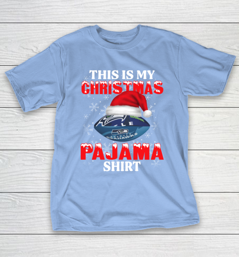 Seattle Seahawks This Is My Christmas Pajama Shirt NFL T-Shirt 10