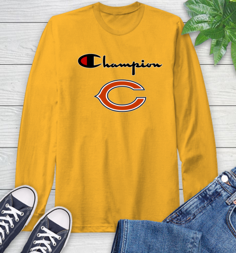 NFL Football Chicago Bears Champion Shirt Long Sleeve T-Shirt 2