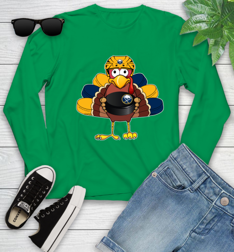 Buffalo Sabres Turkey Thanksgiving Day Youth Long Sleeve 6