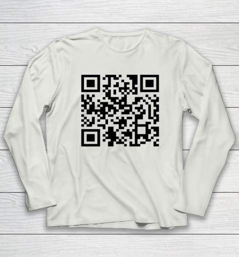 Trump Dance Troll QR Funny President Trump Dance Code Long Sleeve T-Shirt 7