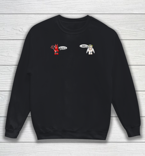 Angel and devil sweatshirt sales