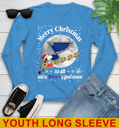 St.Louis Blues Merry Christmas To All And To Blues A Good Season NHL Hockey Sports Youth Long Sleeve 8