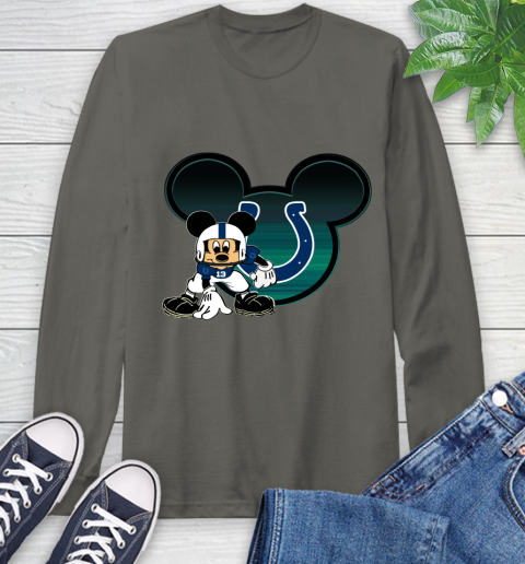NFL Indianapolis Colts Mickey Mouse Disney Football T Shirt Long Sleeve T-Shirt 8