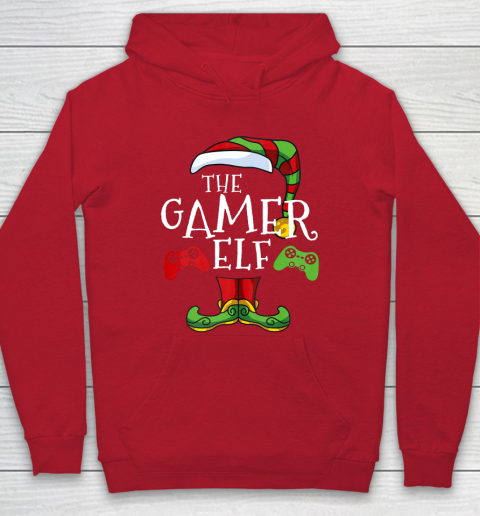 Gamer Elf Family Matching Christmas Funny Gaming Pajama Hoodie 7