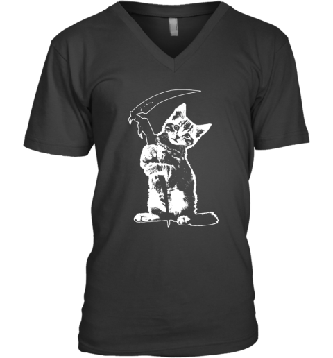 Reaper Kitty V-Neck T-Shirt