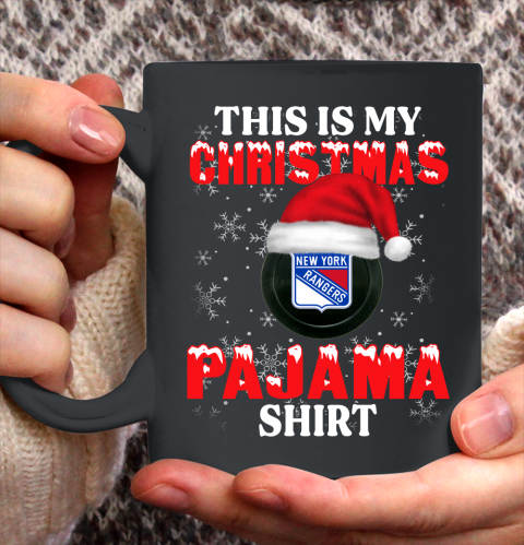 New York Rangers This Is My Christmas Pajama Shirt NHL Ceramic Mug 11oz