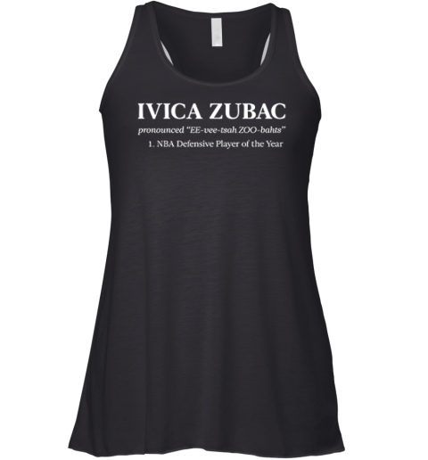 Ivica Zubac Defensive Player Of The Year Premium Racerback Tank
