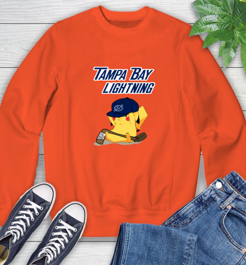 NHL Pikachu Hockey Sports Tampa Bay Lightning Sweatshirt 4