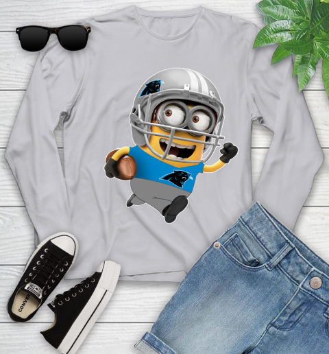 NFL Carolina Panthers Minions Disney Football Sports Youth Long Sleeve 5