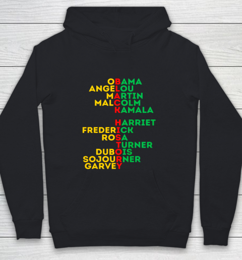 Black History Month Dream Like Leaders African American Love Youth Hoodie