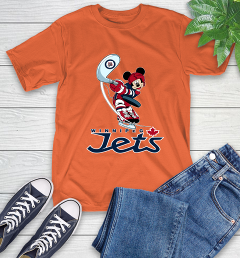 NHL Hockey Winnipeg Jets Cheerful Mickey Mouse Shirt T-Shirt 5
