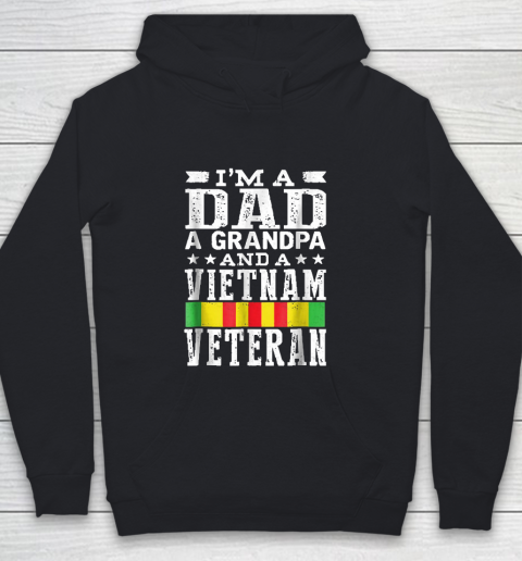 Grandpa Funny Gift Apparel  Mens I'm A Dad Grandpa And Vietnam Veteran Youth Hoodie