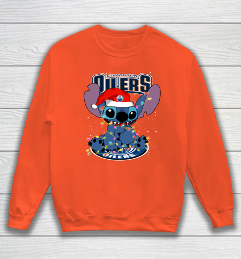 Edmonton Oilers NHL Hockey noel stitch Christmas Sweatshirt 2