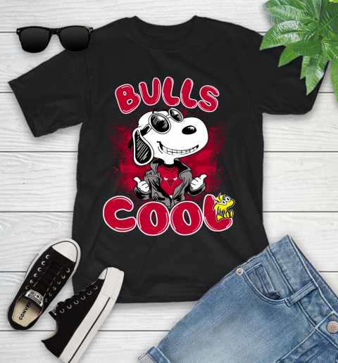 NBA Basketball Chicago Bulls Cool Snoopy Shirt Youth T-Shirt