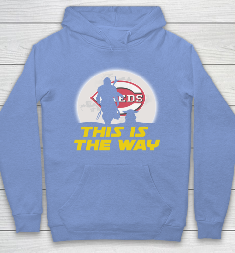 Cincinnati Reds MLB Baseball Star Wars Yoda And Mandalorian This Is The Way Hoodie 8