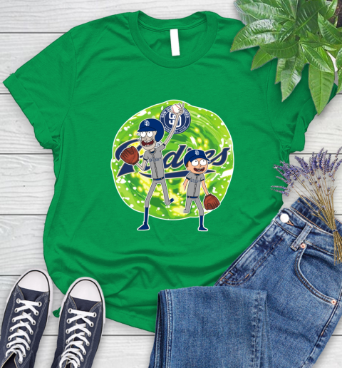MLB San Diego Padres Rick And Morty Baseball Sports Women's T-Shirt 6