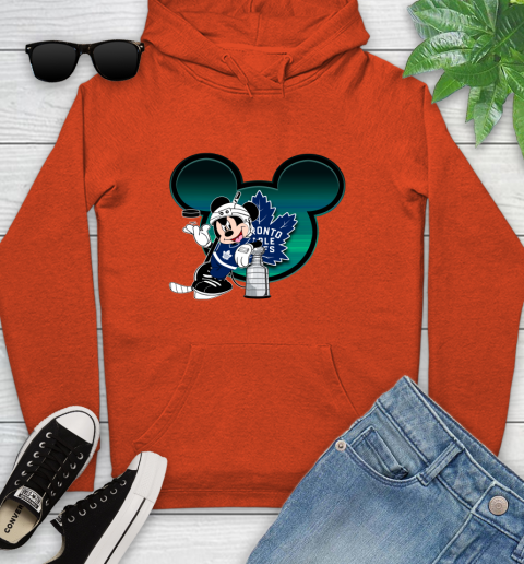 NHL Toronto Maple Leafs Stanley Cup Mickey Mouse Disney Hockey T Shirt Youth Hoodie 5