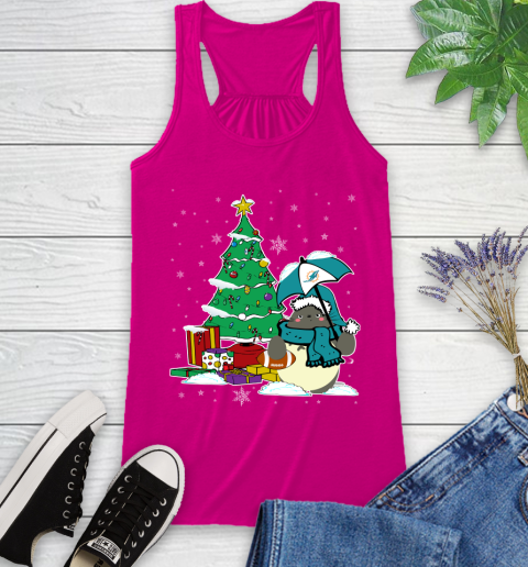 Miami Dolphins NFL Football Cute Tonari No Totoro Christmas Sports Racerback Tank 7