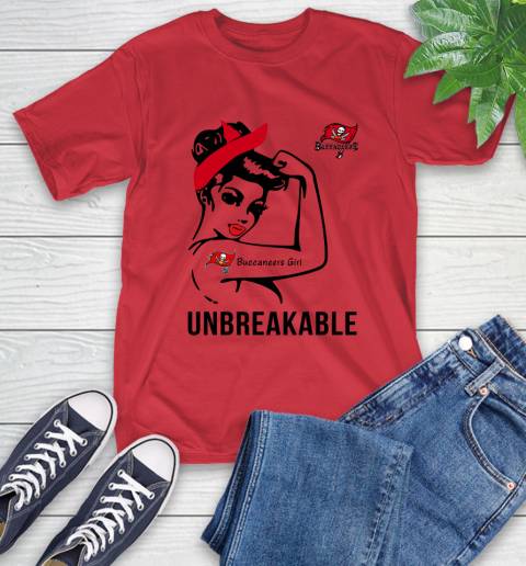 NFL Tampa Bay Buccaneers Girl Unbreakable Football Sports T-Shirt 10
