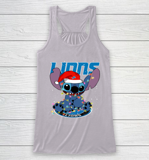 Detroit Lions NFL Football noel stitch Christmas Racerback Tank 3