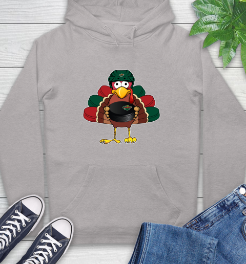 Minnesota Wild Turkey Thanksgiving Day Hoodie 12