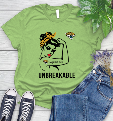 NFL Jacksonville Jaguars Girl Unbreakable Football Sports Women's T-Shirt 7