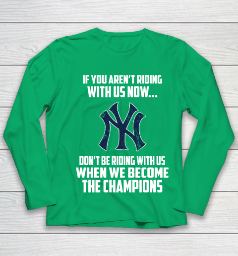 MLB New York Yankees Baseball We Become The Champions Youth Long Sleeve 4