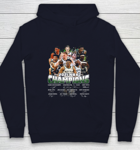 Milwaukee Bucks Championship shirt Milwaukee Basketball Bucks Finals 2021 Youth Hoodie 2