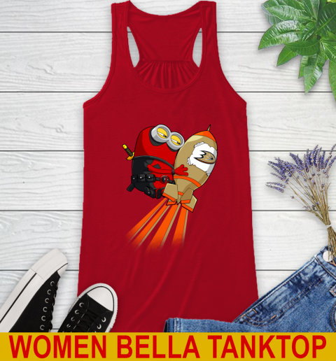NHL Hockey Anaheim Ducks Deadpool Minion Marvel Shirt Racerback Tank 4
