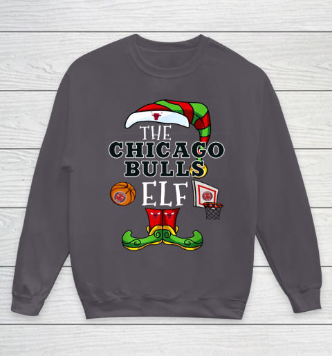 Chicago Bulls Christmas ELF Funny NBA Youth Sweatshirt 5