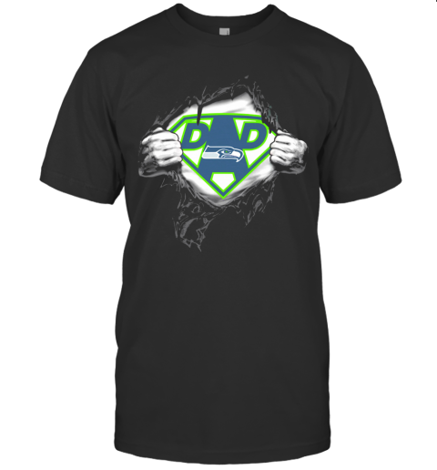 Superhero National Football League Seattle Seahawks Father's Day T-Shirt
