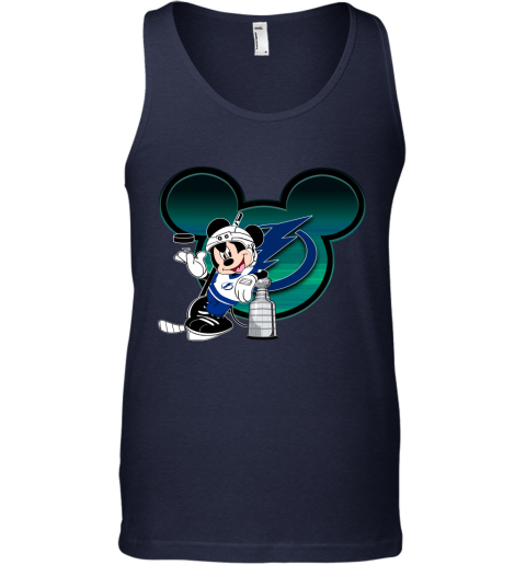 NHL Tampa Bay Lightning Stanley Cup Mickey Mouse Disney Hockey T Shirt NmBU2yFDRFN unisex tank 17 95 151514 front navy