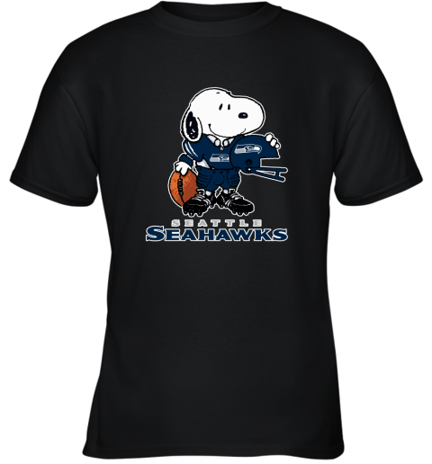 Snoopy A Strong And Proud Seattle Seahawks Player NFL Youth T-Shirt