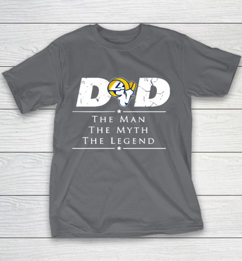 Los Angeles Rams NFL Football Dad The Man The Myth The Legend Youth T-Shirt 5