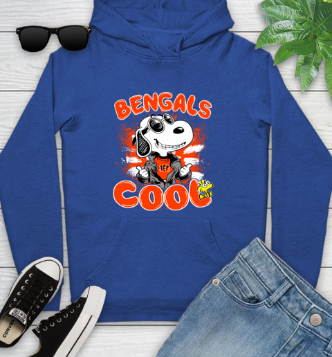 NFL Football Cincinnati Bengals Cool Snoopy Shirt Youth Hoodie 9
