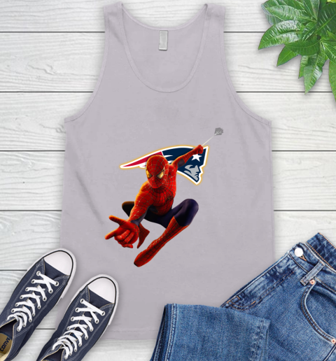 NFL Spider Man Avengers Endgame Football New England Patriots Tank Top 4