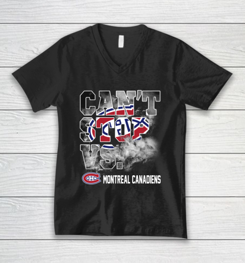 NHL Montreal Canadiens Hockey Can't Stop Vs V-Neck T-Shirt