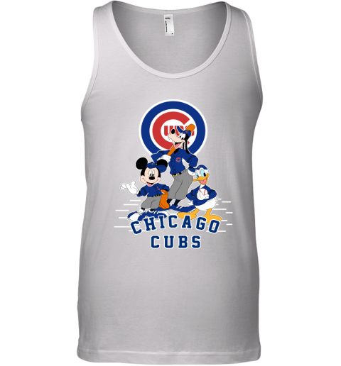 Chicago Cubs Mickey Donald And Goofy Baseball Tank Top