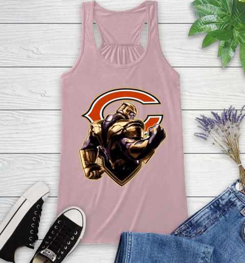 NFL Thanos Avengers Endgame Football Sports Chicago Bears Racerback Tank 11