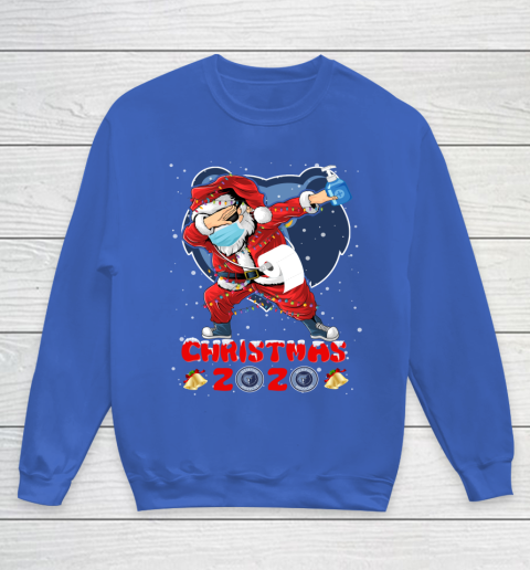 Memphis Grizzlies Funny Santa Claus Dabbing Christmas 2020 NBA Youth Sweatshirt 6