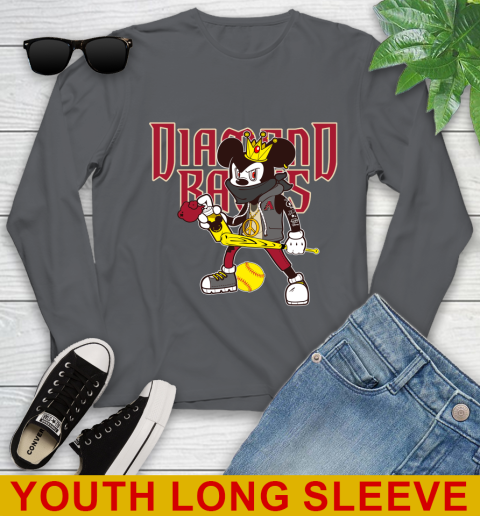 Arizona Diamondbacks MLB Baseball Mickey Peace Sign Sports Youth Long Sleeve 9
