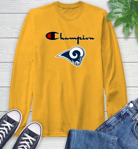 NFL Football Los Angeles Rams Champion Shirt Long Sleeve T-Shirt 2