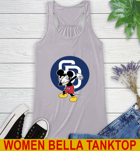 San Diego Padres MLB Baseball Dabbing Mickey Disney Sports Racerback Tank 5