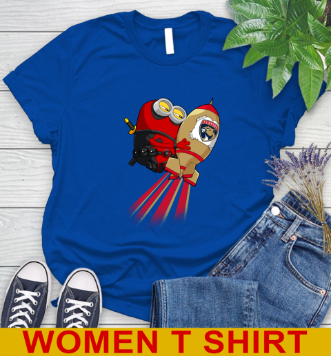 NHL Hockey Florida Panthers Deadpool Minion Marvel Shirt Women's T-Shirt 10