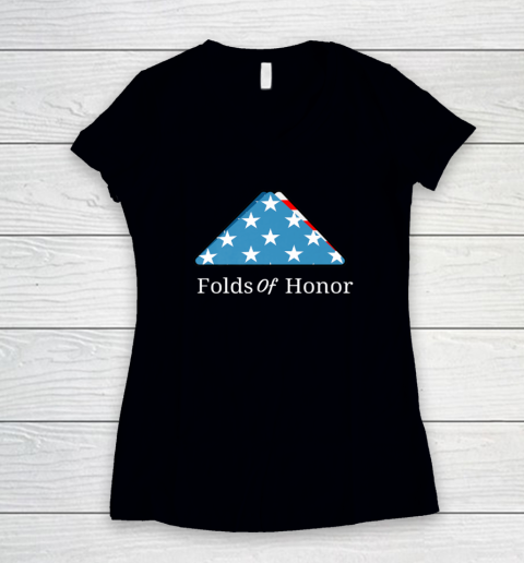 Dan Bongino Folds Of Honor Women's V-Neck T-Shirt