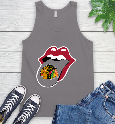 Chicago Blackhawks NHL Hockey Lips I Root For My Team Adoring Fan 76